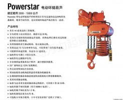 泰安Powerstar型电动环链葫芦