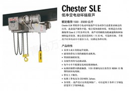 烟台ChesterSLE低净空电动环链葫芦